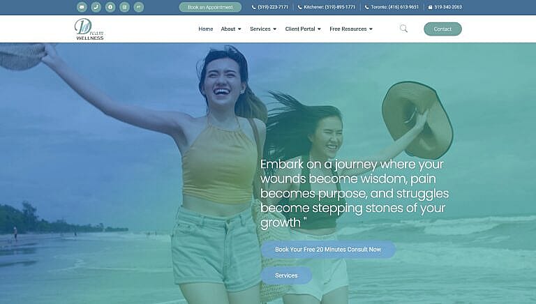 Web Design Toronto 8 dreamwellness.ca