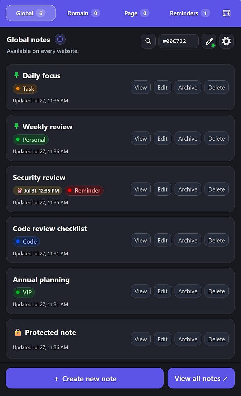 HMDIA Note Dark Mode