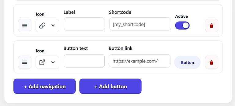 add button
